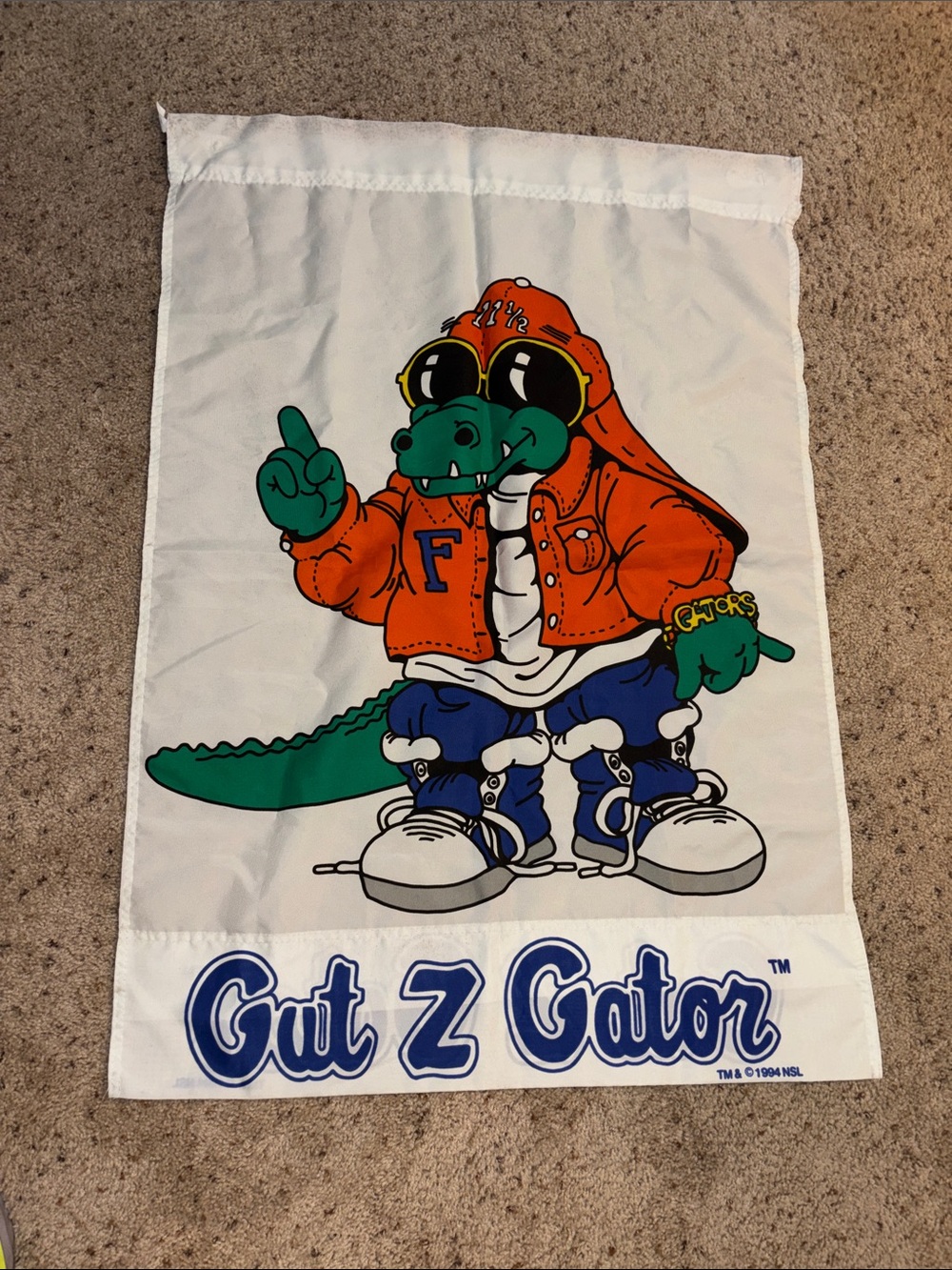 Vintage Gut Z Gator 1994 Wall Flag